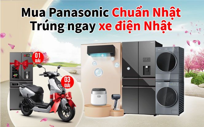 Mua Panasonic chuẩn Nhật, trúng ngay xe điện Nhật