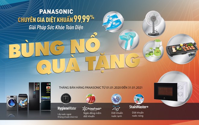 Tháng bán hàng Panasonic đến 31/01/2020 Sắm Tủ lạnh Panasonic TẶNG QUÀ siêu chất