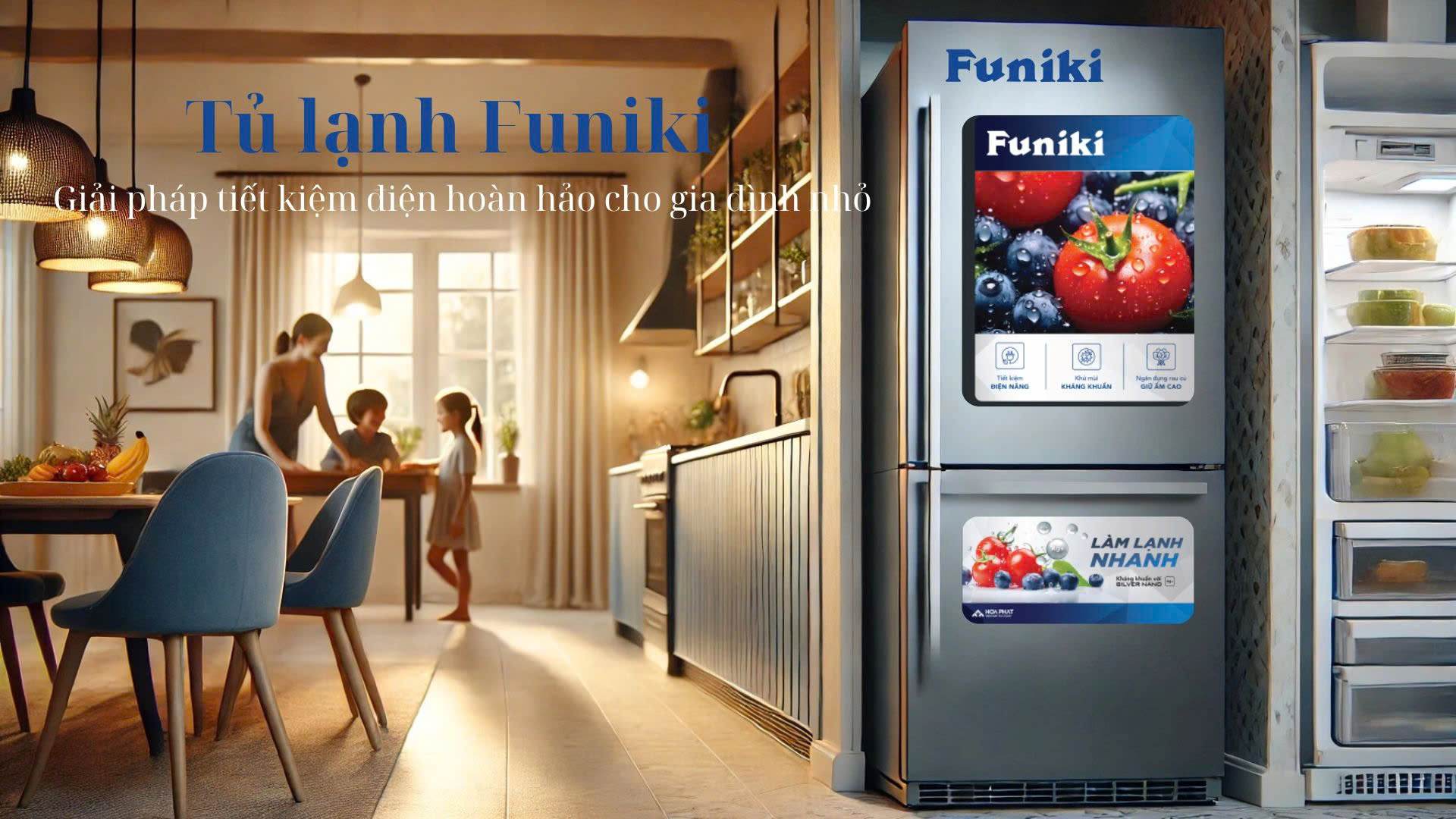 Tủ lạnh Funiki - Giải pháp tiết kiệm điện hoàn hảo cho gia đình nhỏ