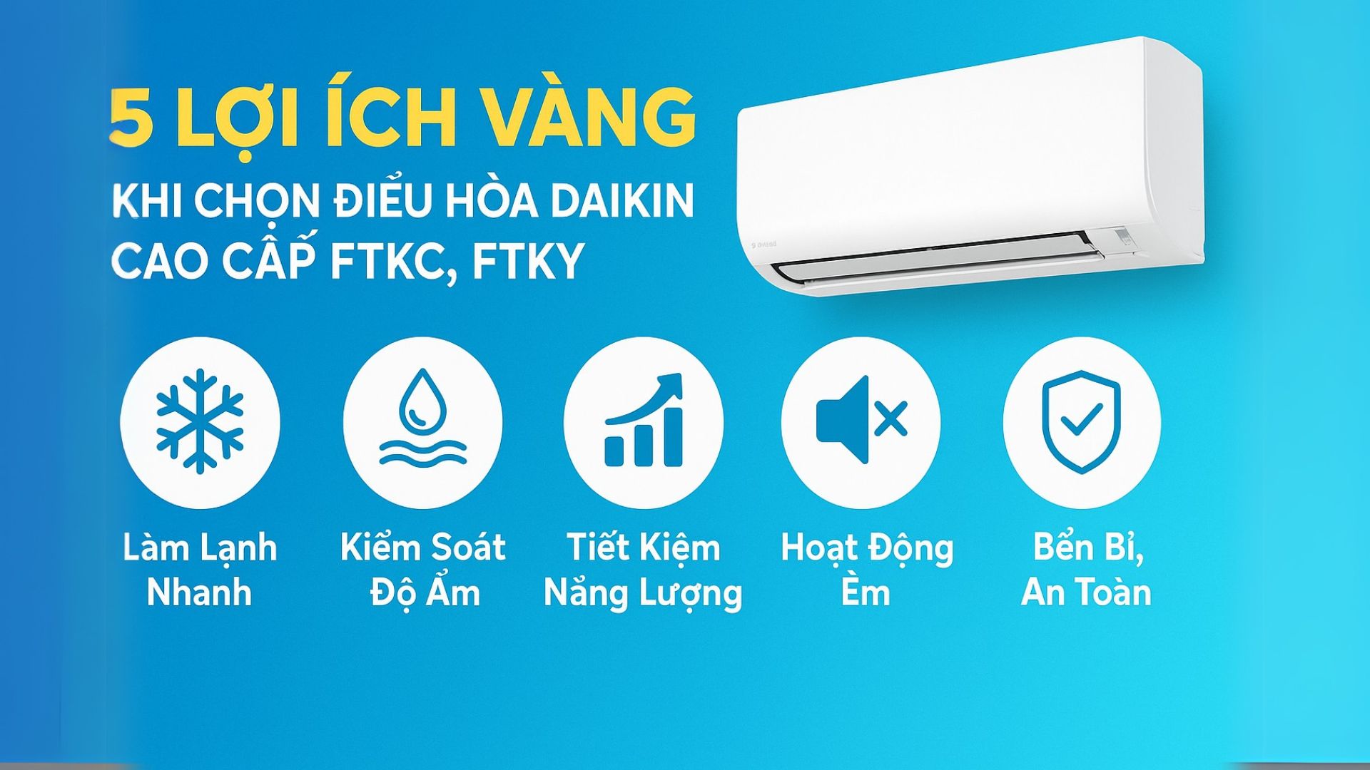 5 Lợi Ích Vàng Khi Chọn Điều Hòa Daikin Cao Cấp FTKC, FTKY