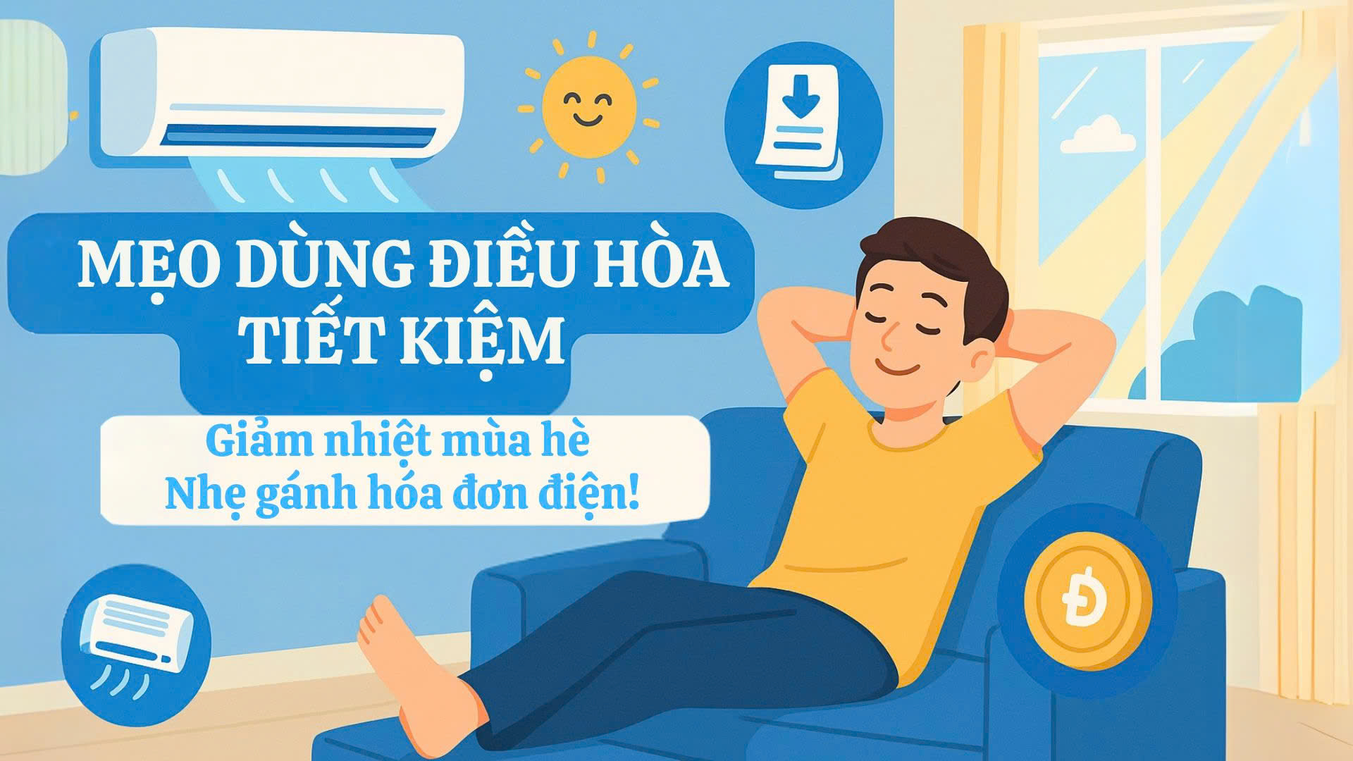 Mẹo Dùng Điều Hòa Tiết Kiệm Trong Hè – Giảm Hóa Đơn Tiền Điện