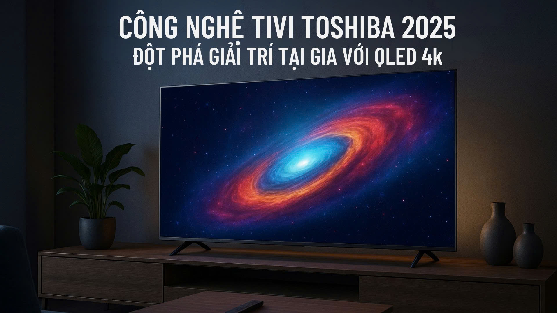 Công Nghệ Tivi Toshiba 2025 – Đột Phá Giải Trí Tại Gia Với 4K, QLED
