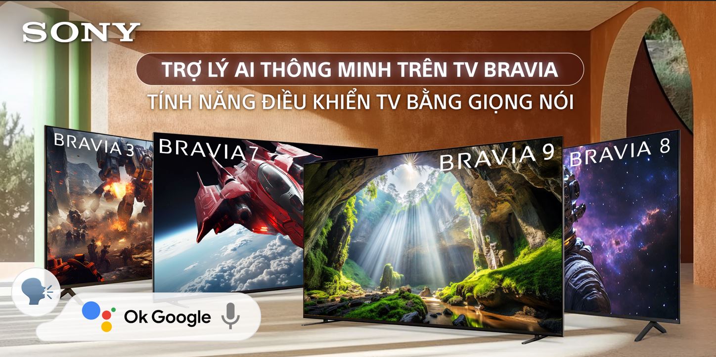 TV Sony BRAVIA - Điều Khiển Giọng Nói Thông Minh Với OK Google