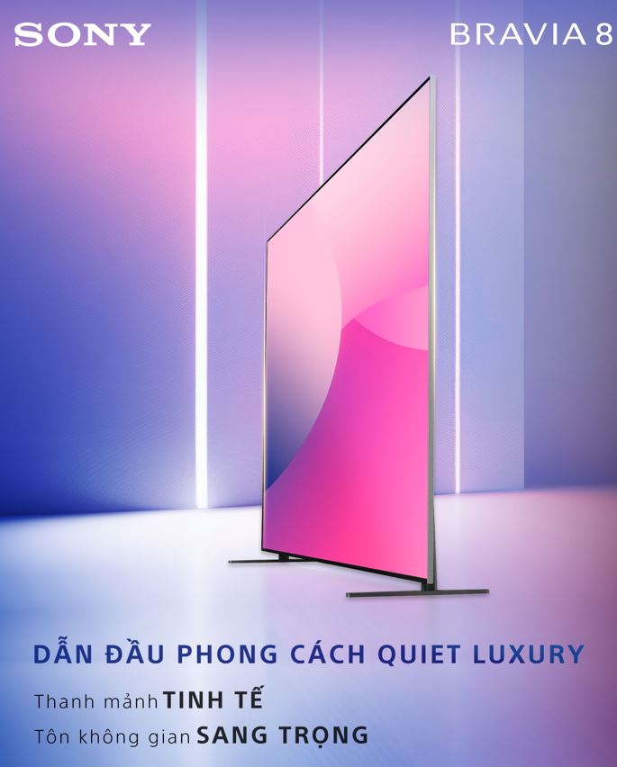 Sony BRAVIA 8 - TV OLED Thanh Mảnh, Tôn Vinh Không Gian Sang Trọng