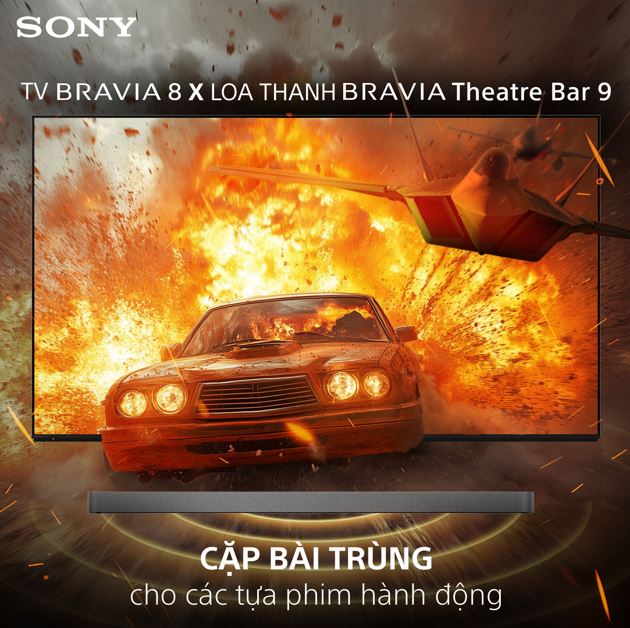 TV BRAVIA 8 & BRAVIA Theatre Bar 9 – Đỉnh Cao Phim Hành Động Tại Nhà