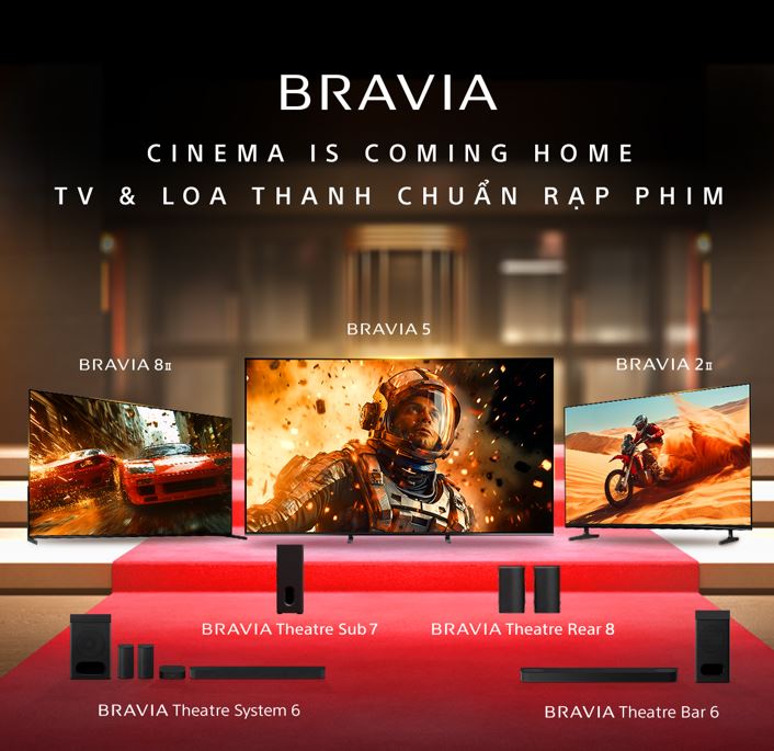 Sony BRAVIA 2025: TV & Loa Thanh Chuẩn Rạp Phim Tại Gia