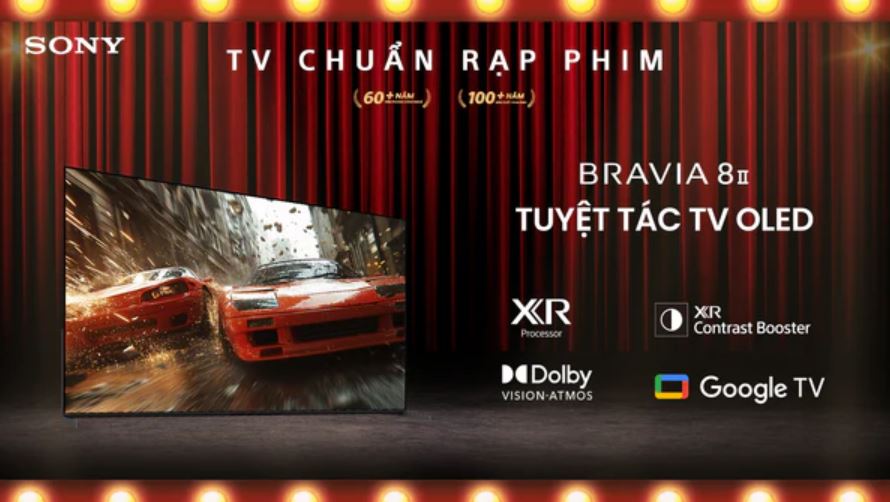 TV Sony BRAVIA 8 II 2025: Tuyệt Tác OLED Chuẩn Rạp Phim Tại Gia
