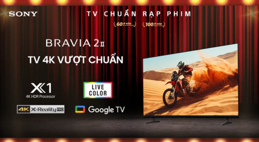 Sony BRAVIA 2 II 2025: Google TV 4K Chuẩn Rạp Phim Tại Gia