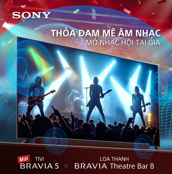 Sony BRAVIA 5 98 Inch & BRAVIA Theatre Bar 8: Mở Nhạc Hội Tại Gia 2025