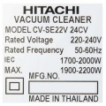 Máy hút bụi Hitachi CV-SE22V công suất 2200W