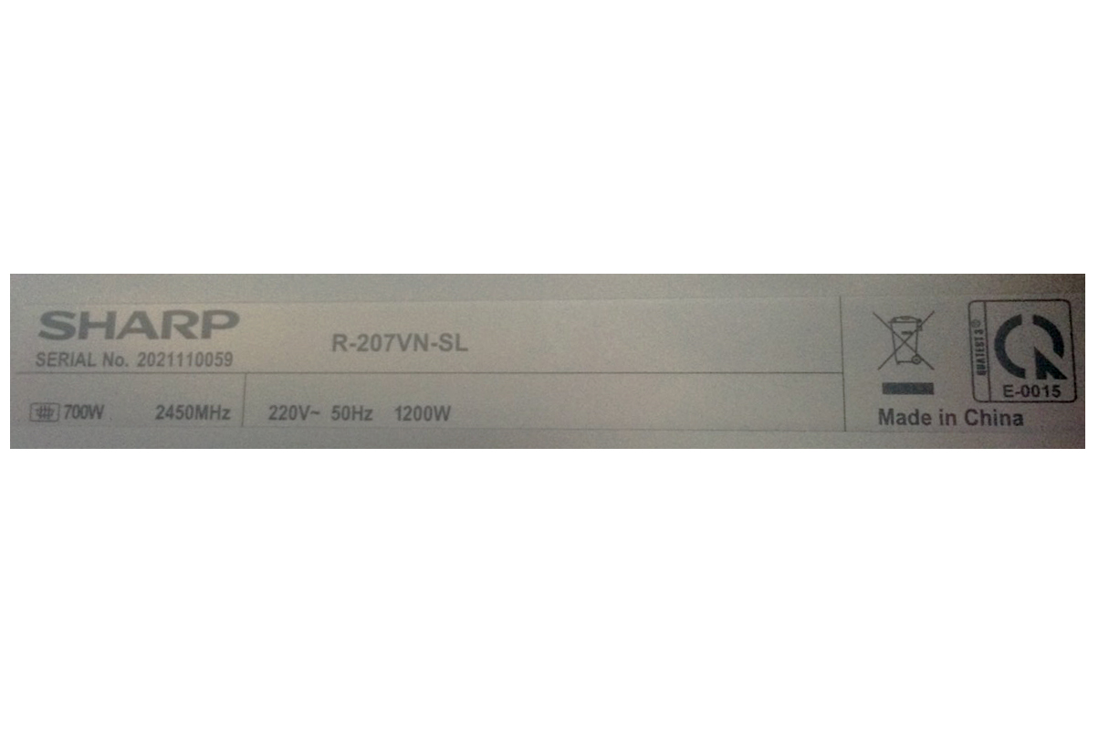Lò vi sóng Sharp 20 lít R-207VN-SK không nướng