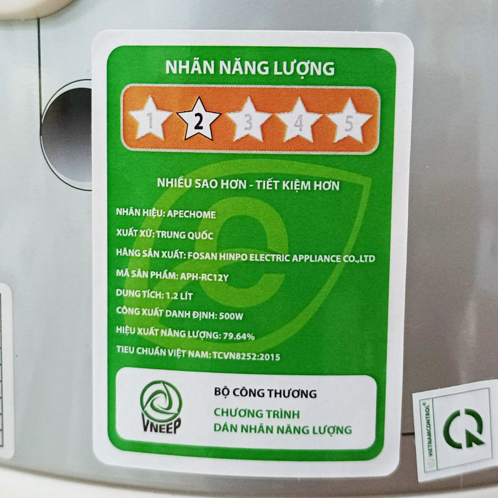 Nồi cơm điện 1.2 lít Apechome APH-RC12Y
