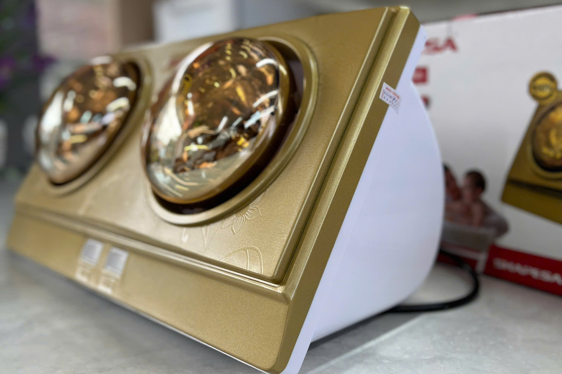 Đèn sưởi nhà tắm Shapesa 2 bóng SH-3805