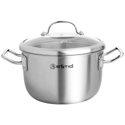 Nồi Inox nắp kính Estio Pro 22cm 162243
