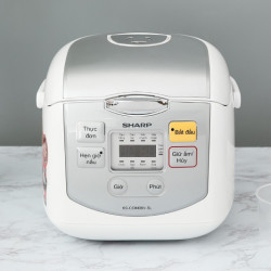 Nồi cơm điện tử Sharp 0.72 lít KS-COM08V-SL