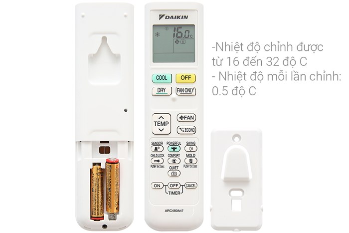 Điều hòa Daikin 9000btu FTKC25UAVMV - 1 chiều inverter