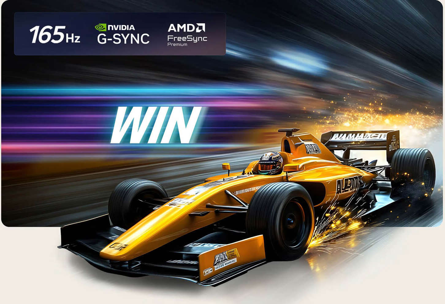 Tần số quét VRR 165Hz