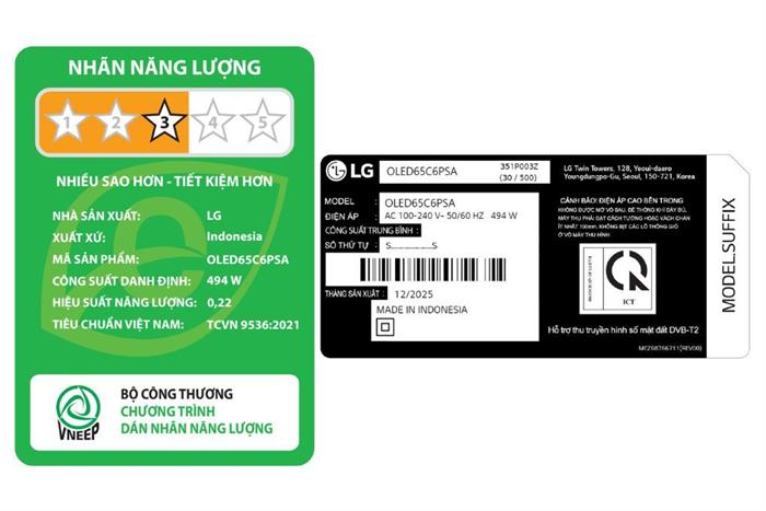 Tivi OLED LG AI 4K 55 inch OLED55C6PSA