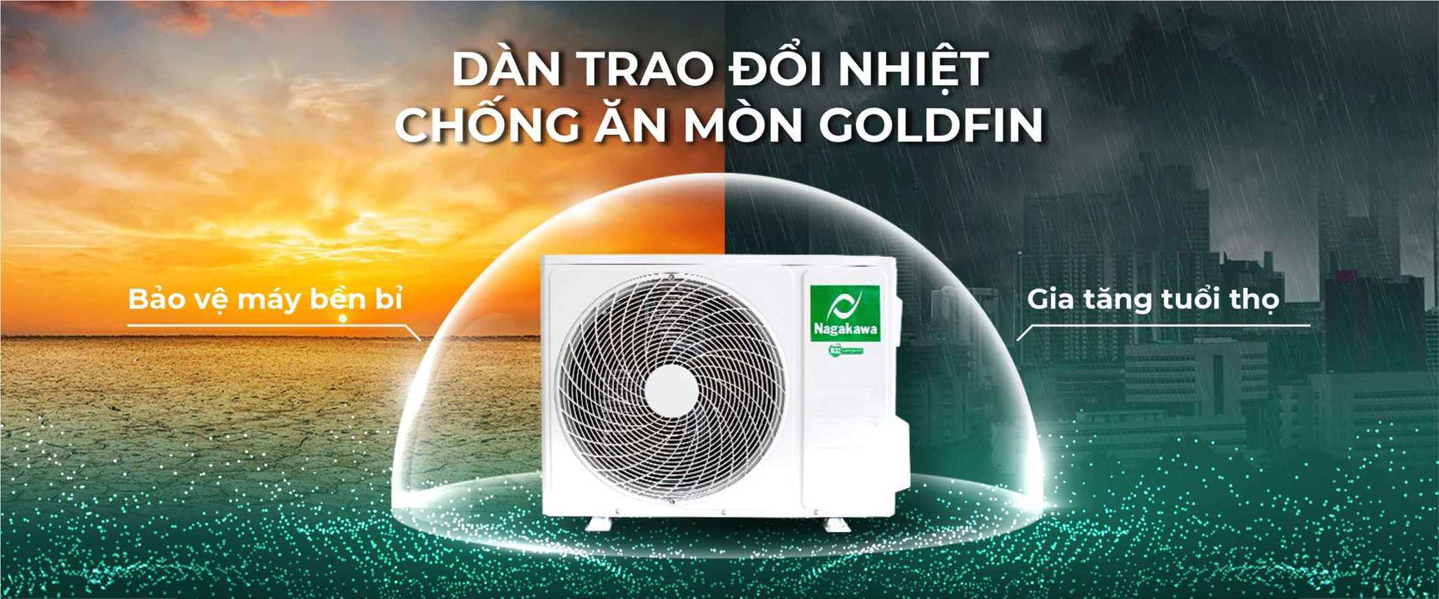 Bảo vệ toàn diện nhờ dàn trao đổi nhiệt GoldFin