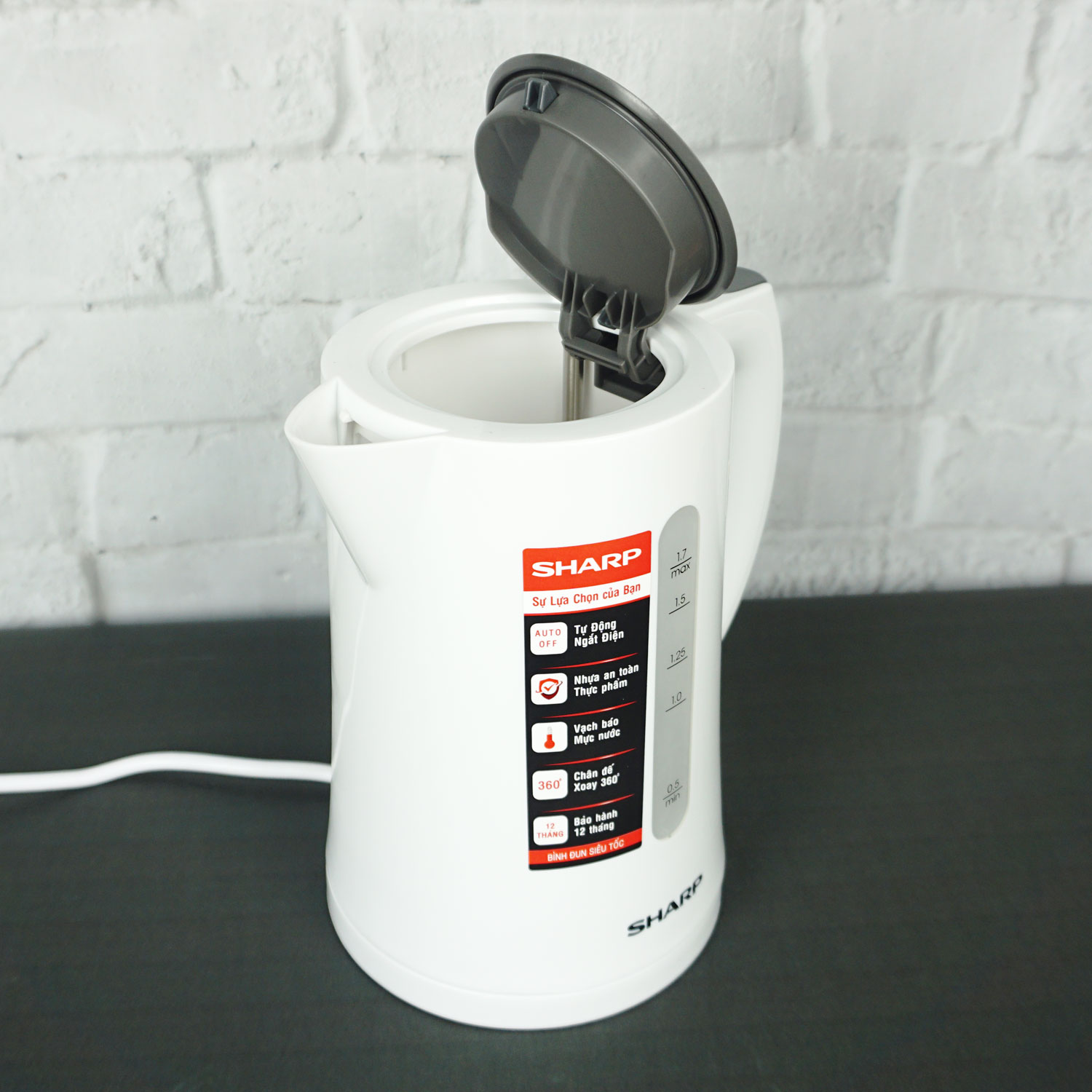 Ấm siêu tốc Sharp 1.7L EKJ-17VPS-WH