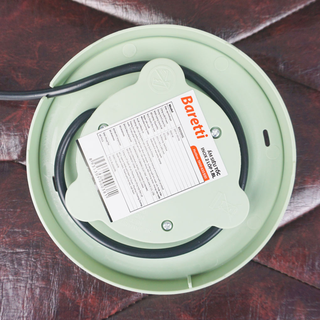 Ấm siêu tốc Baretti 1.8L BRD181G