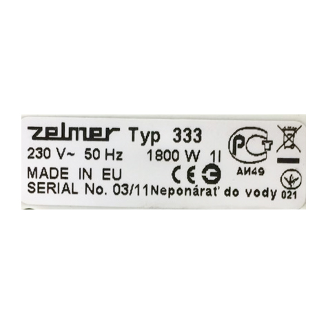 Ấm đun siêu tốc 1 lít Zelmer 333