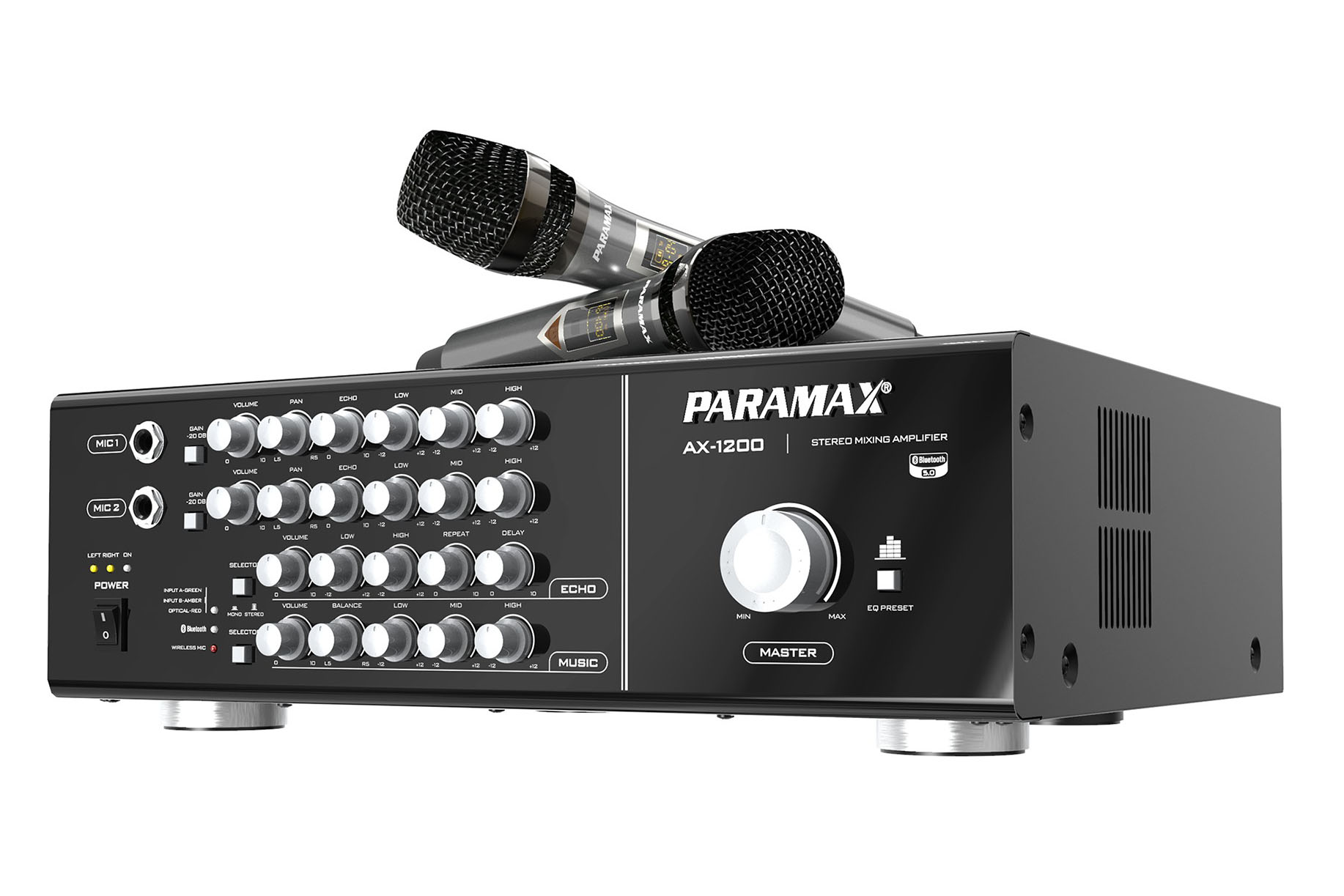 Amply Karaoke tích hợp Micro không dây Paramax AX-1200