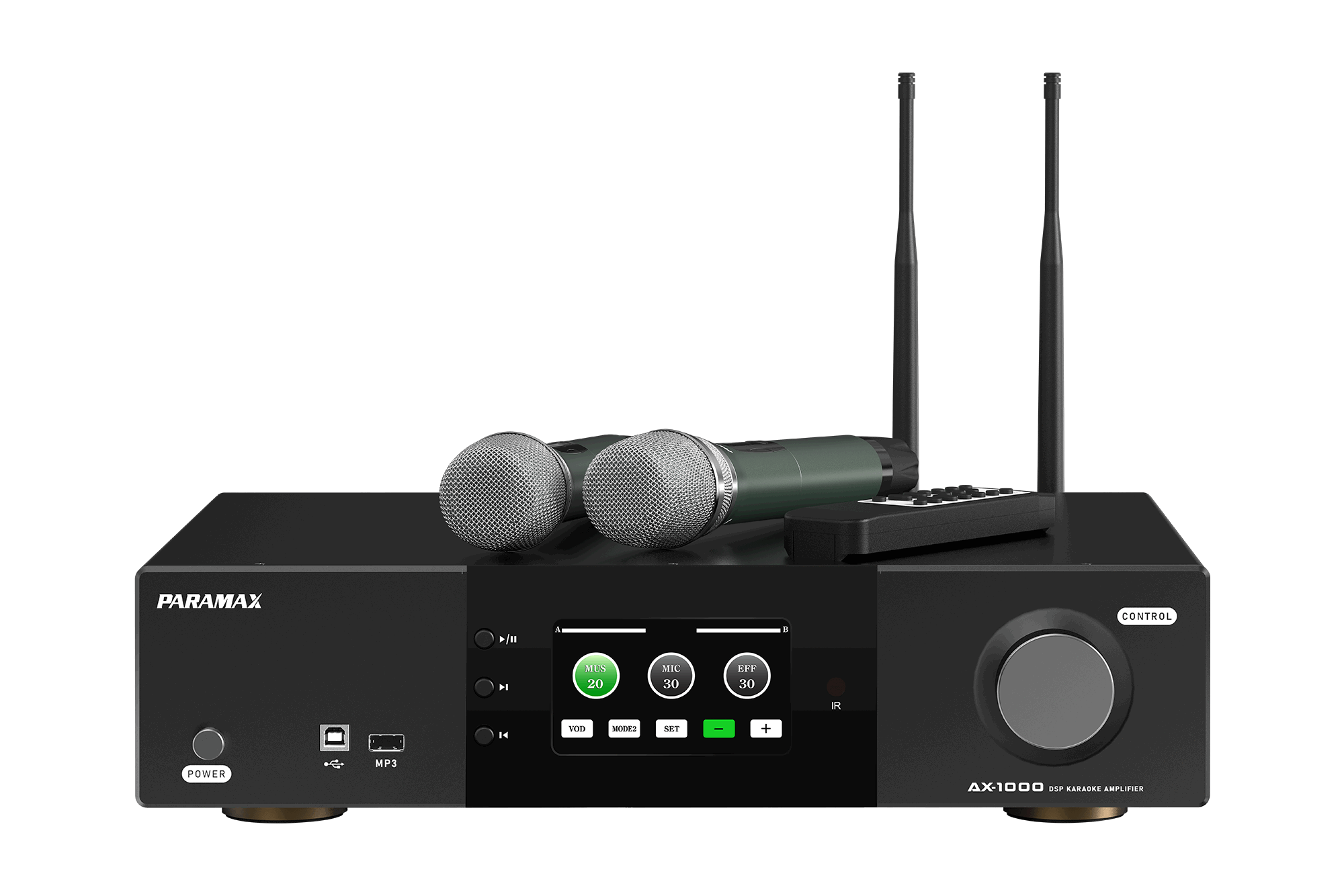 Amply karaoke tích hợp vang số &amp; Micro Paramax AX-1000