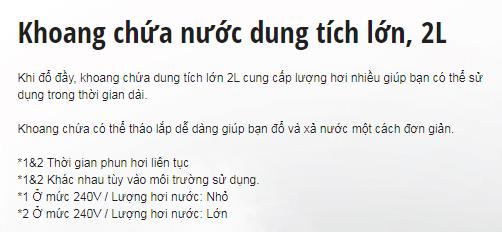 Bàn là cây hơi nước Panasonic NI-GWE080WRA