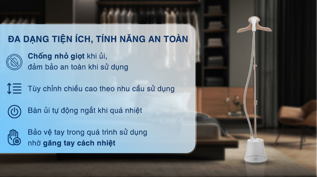 Bàn là hơi nước đứng 2000W Panasonic NI-GSG060WRA