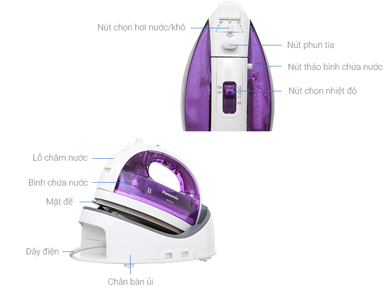 Th&ocirc;ng số kỹ thuật B&agrave;n l&agrave; hơi nước Panasonic NI-WL30VRA