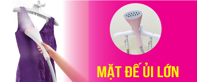 Mặt đế ủi lớn hơn 40%