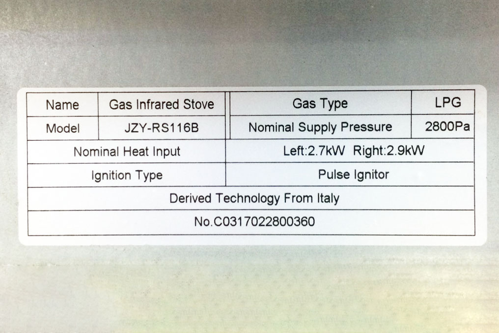 Bếp ga âm hồng ngoại Redsun RS-116B
