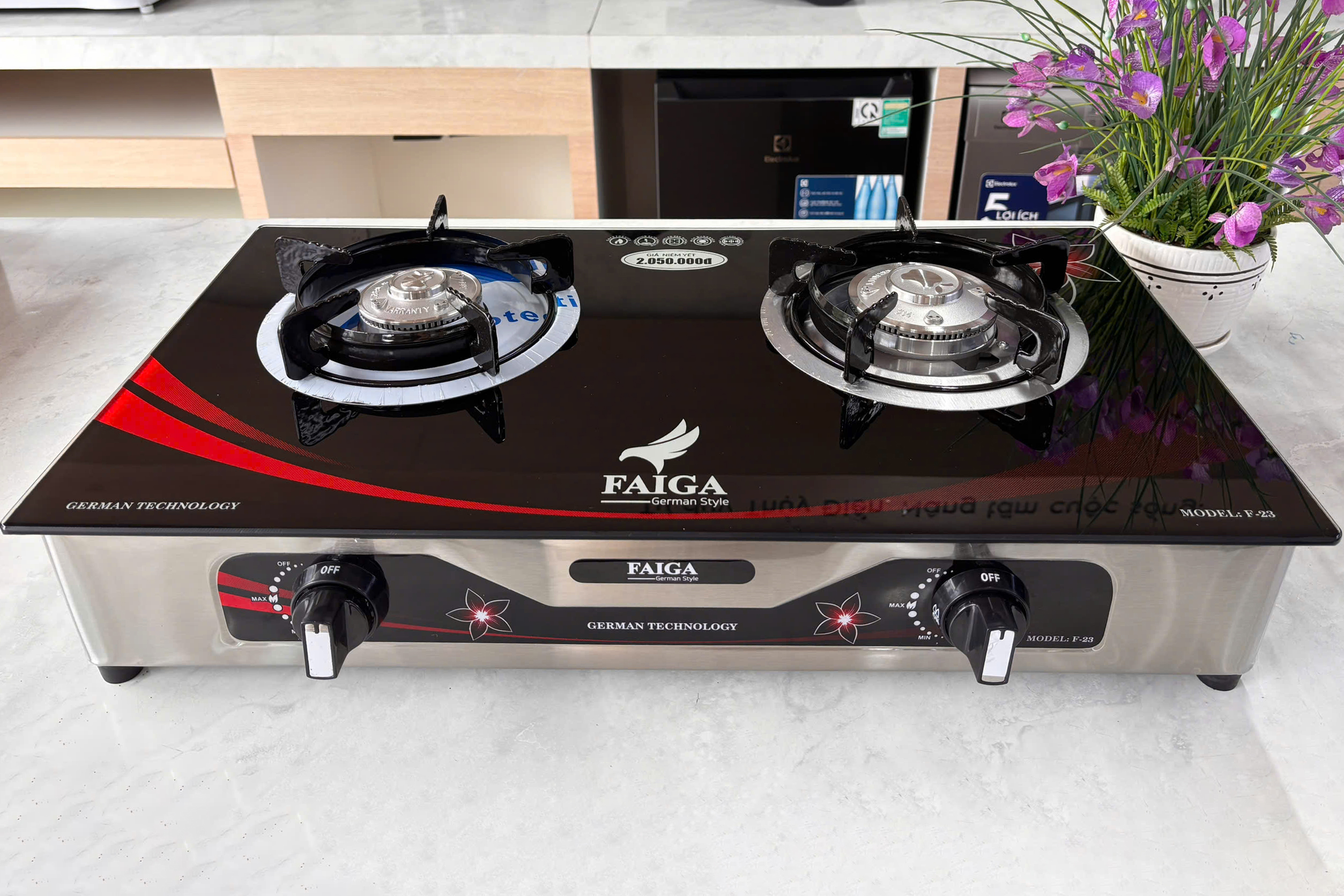 Bếp ga dương kính Faiga F23HKI2