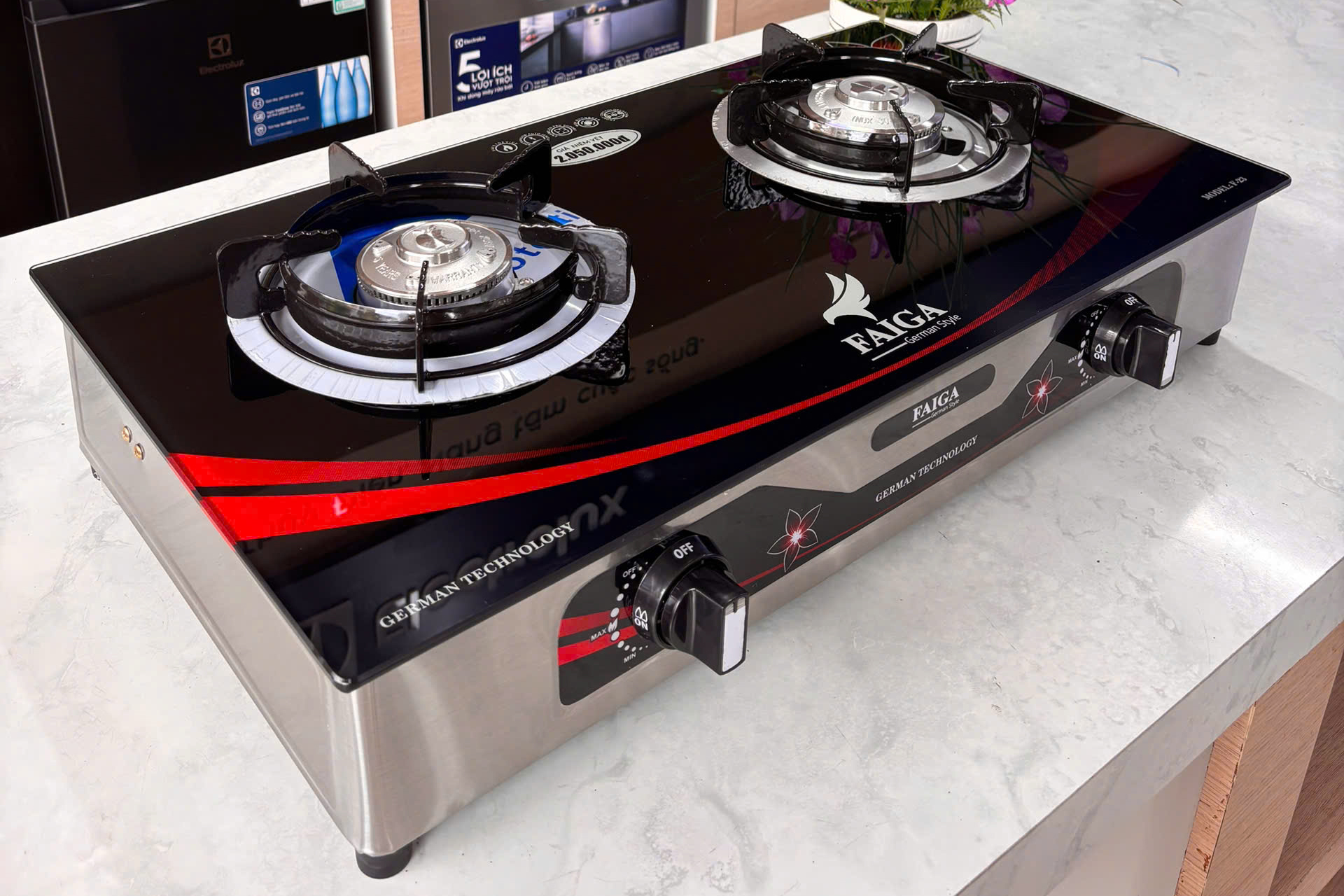 Bếp ga dương kính Faiga F23HKI2