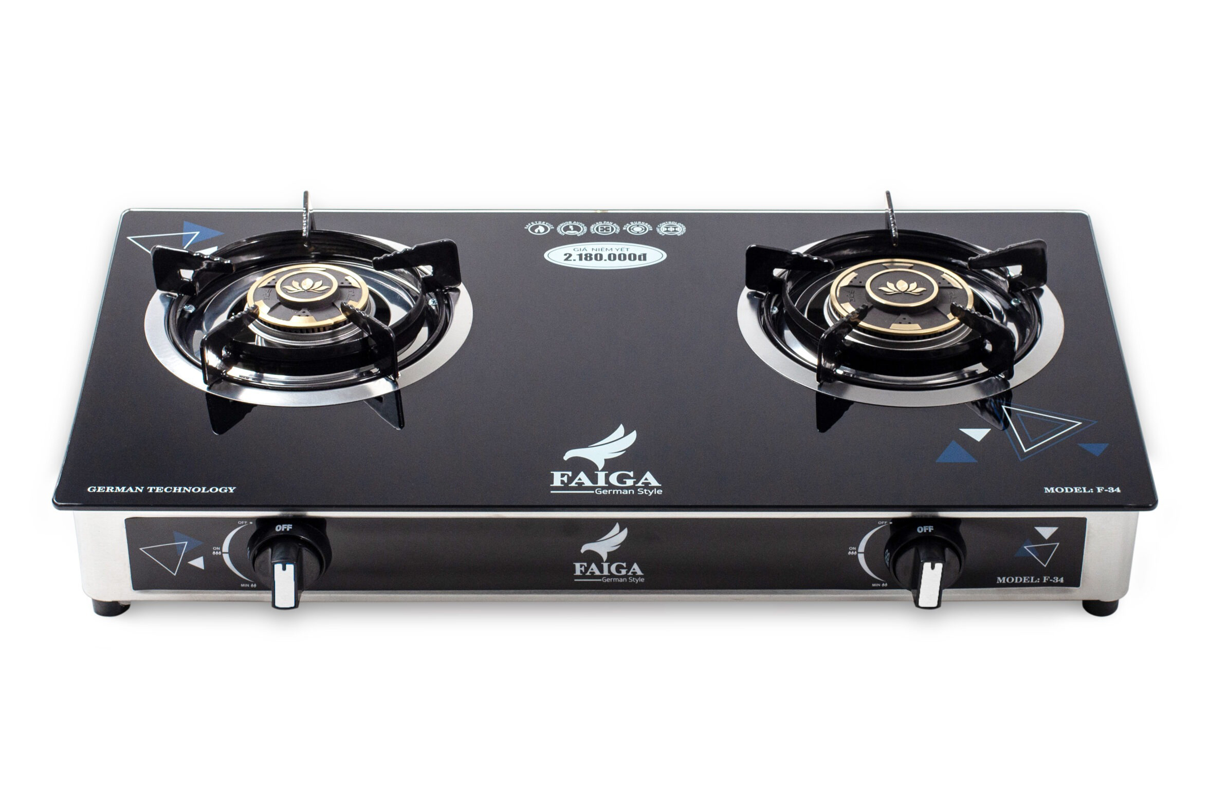 Bếp ga dương kính Faiga F34 HL2