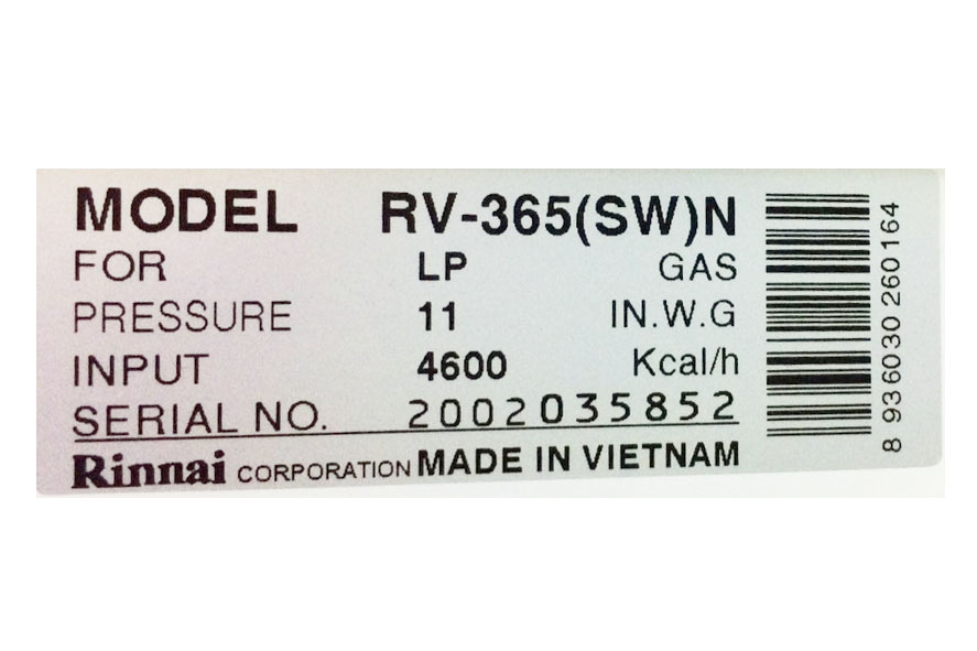 Bếp gas dương đôi Rinnai RV365SW