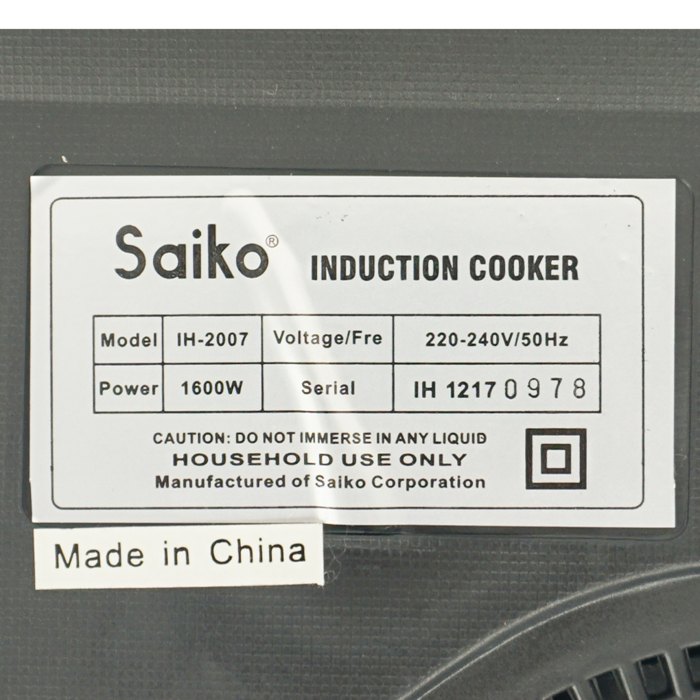 Bếp điện từ Saiko IH2007