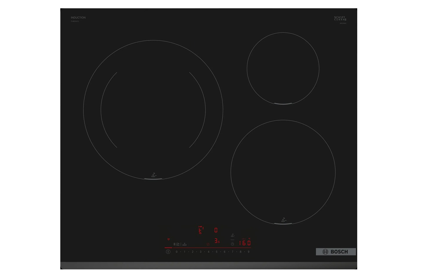 Bếp từ âm 3 vùng nấu Bosch PIJ631HC1E