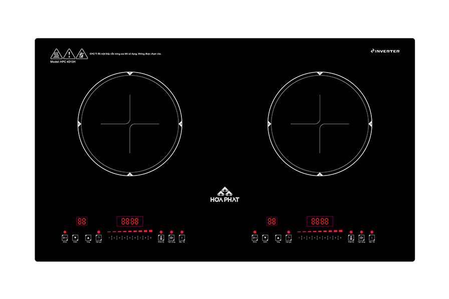 Bếp từ đôi Hòa Phát Inverter HPC4D13H, 4000W