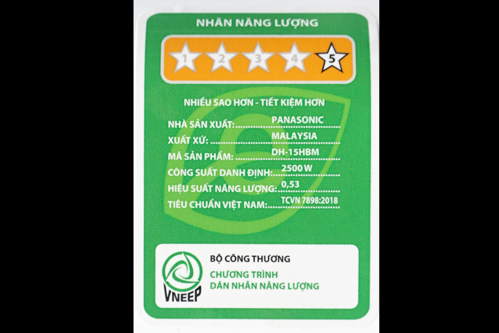 Bình nóng lạnh Panasonic 15 lít DH15HBM