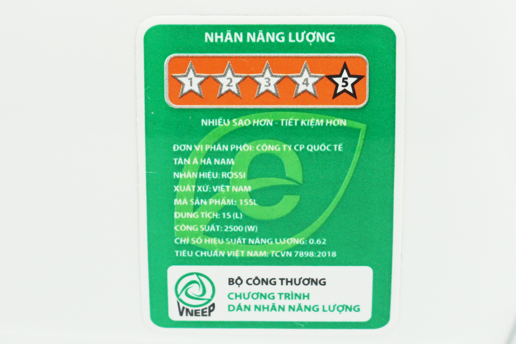 Bình nóng lạnh Rossi Sola 15L RSA 15SL