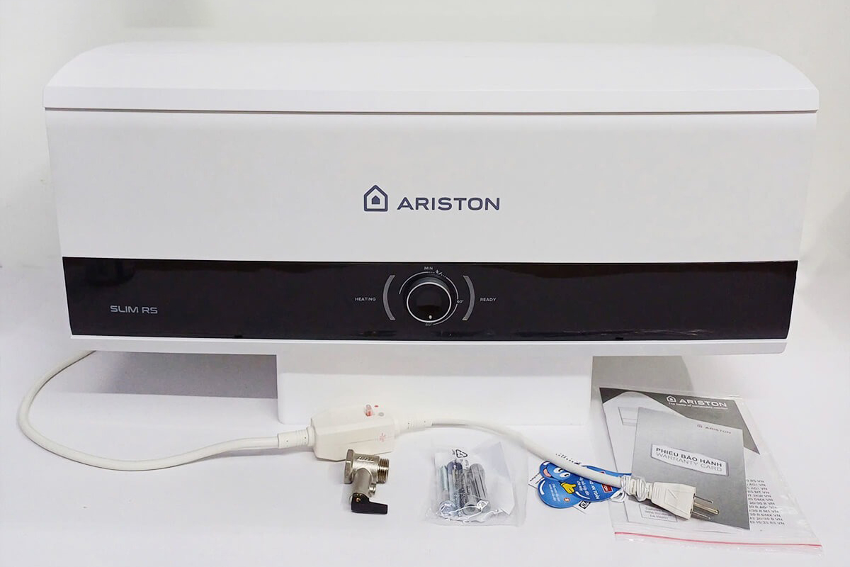 Bình nóng lạnh Ariston 30 lít SLIM3 30RS, 2 đèn