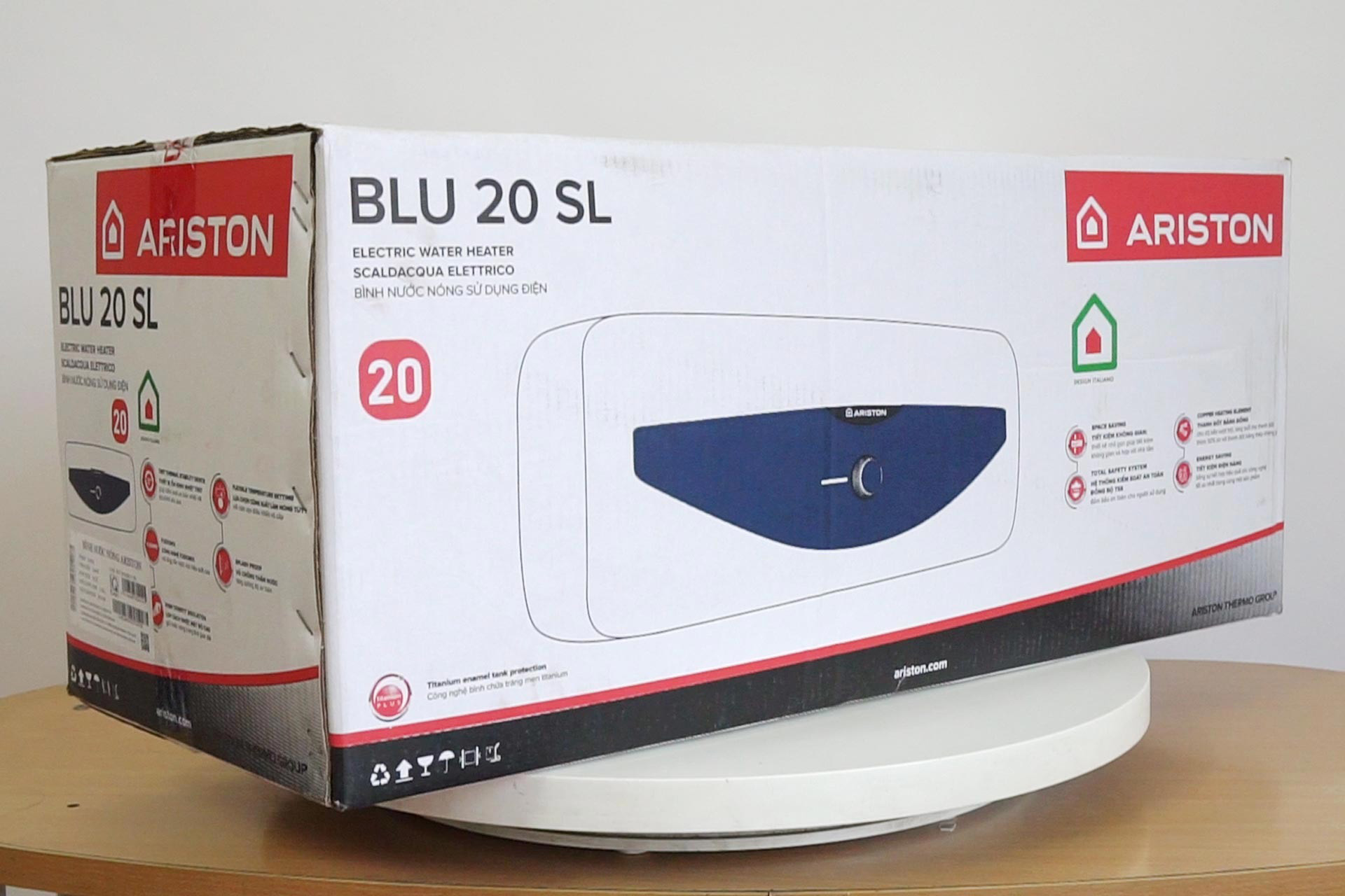 Bình nóng lạnh Ariston 20 lít BLU20SL