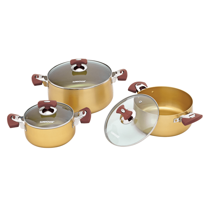 Bộ 3 nồi anod Sunhouse SH6634