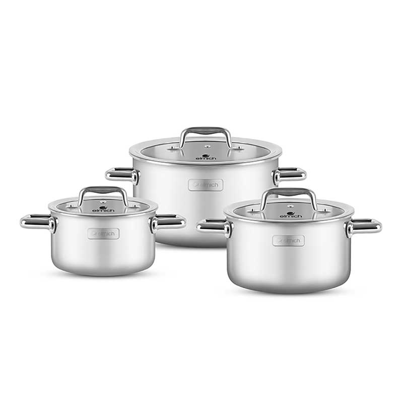 Bộ nồi inox Elmich Trimax ECO EL-8001