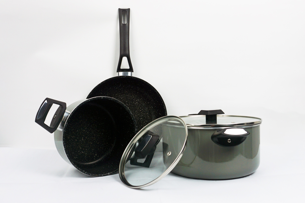 Bộ 3 nồi chảo Easy Cook chống dính SET5PCSNA