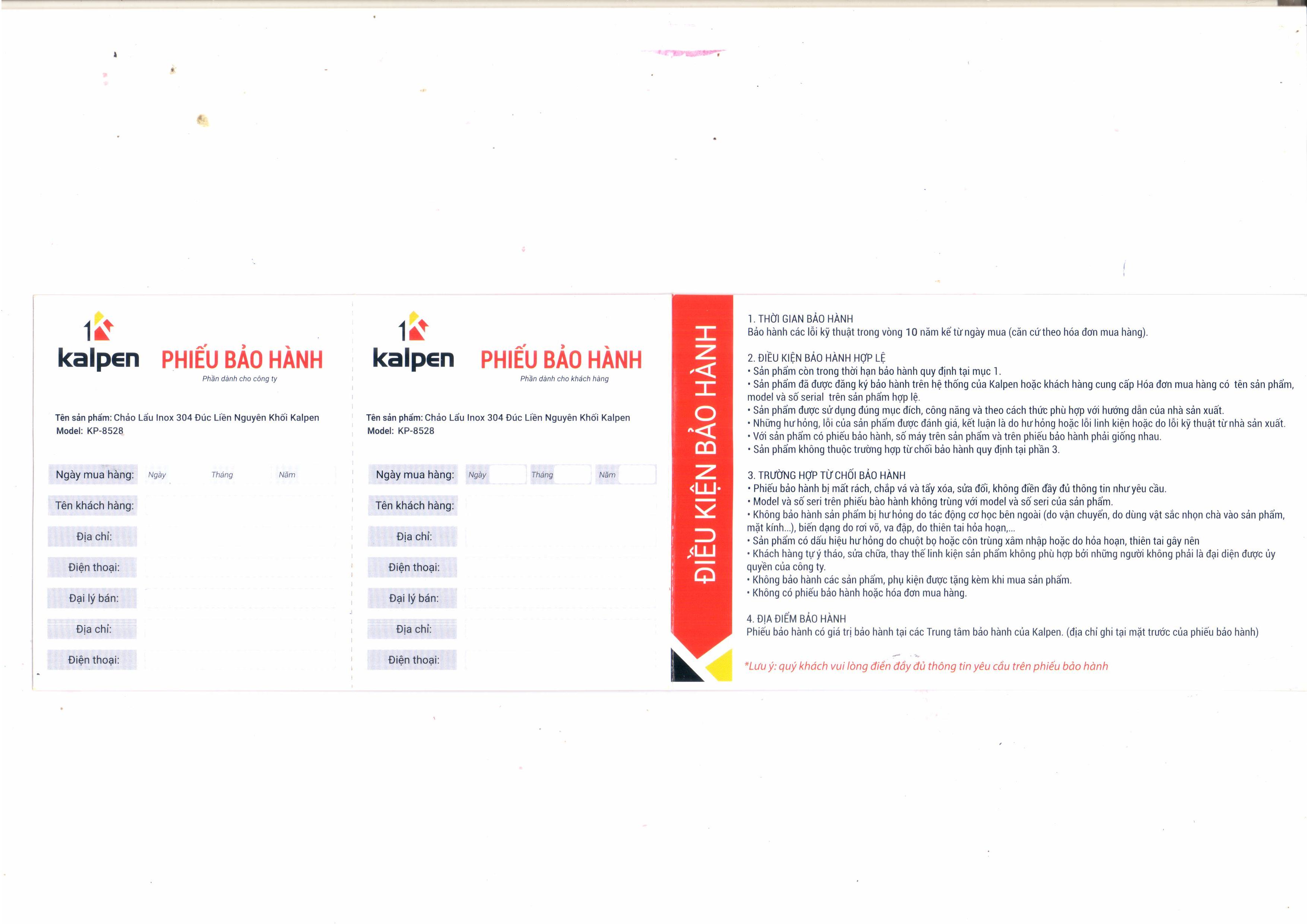 Chảo lẩu Inox 304 Kalpen 28cm KP-8528