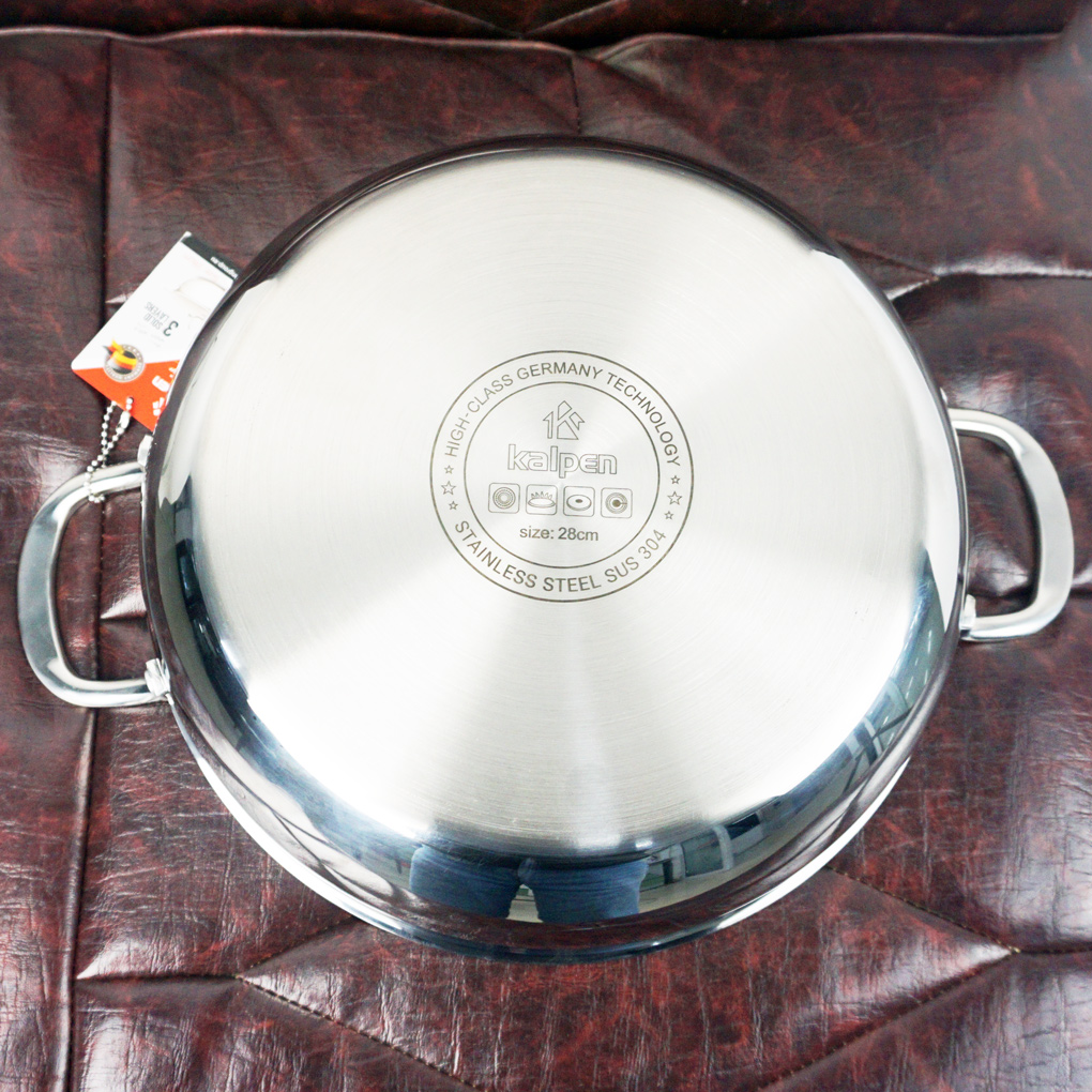 Chảo lẩu Inox 304 Kalpen 28cm KP-8528