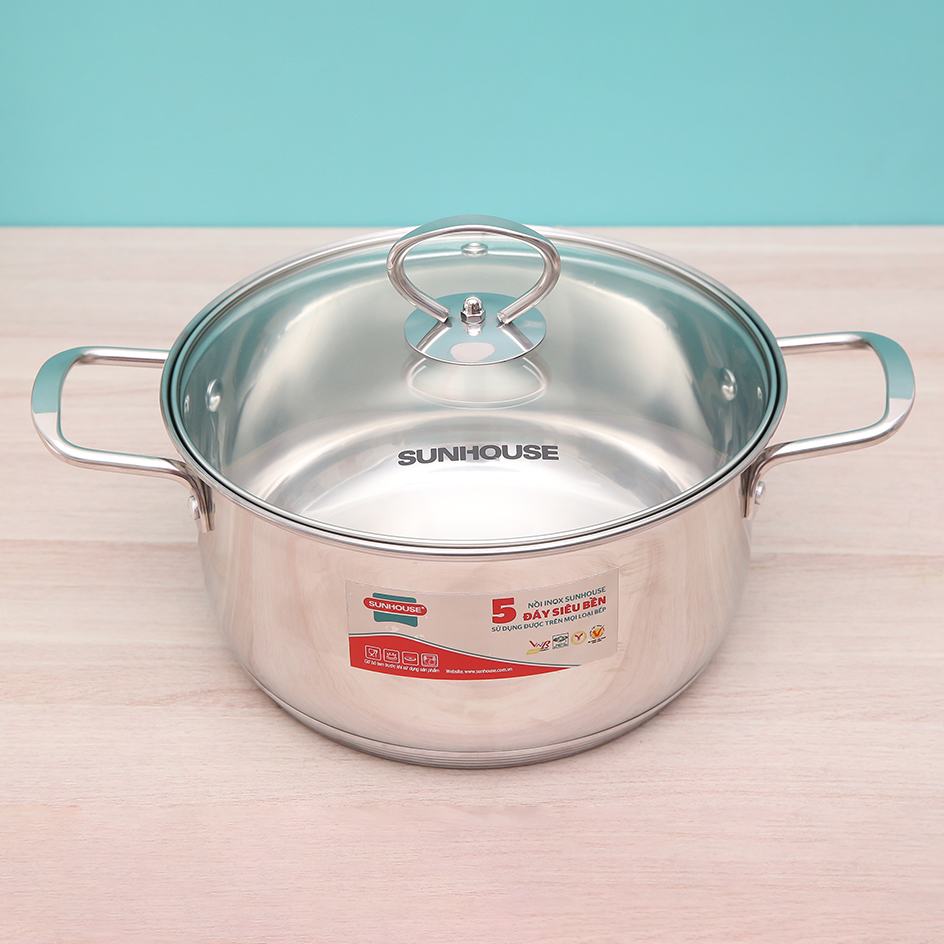 Bộ nồi Inox 5 đáy Sunhouse SH788